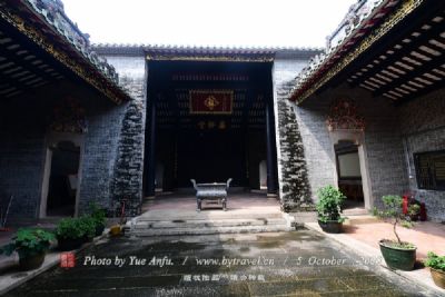 A scenic view of Shangrao Longxi Zhushi Zongci
