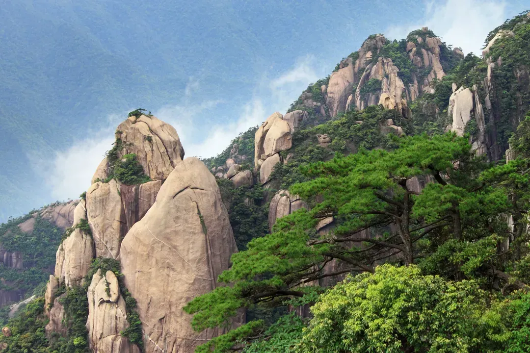 A scenic view of Shangrao Nanyan Shiku