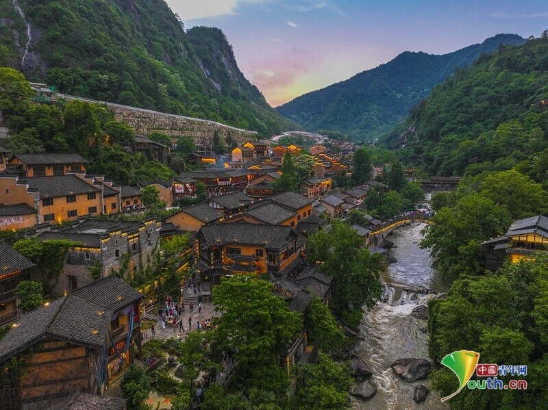 A scenic view of Shangrao Sheshantou Yizhi