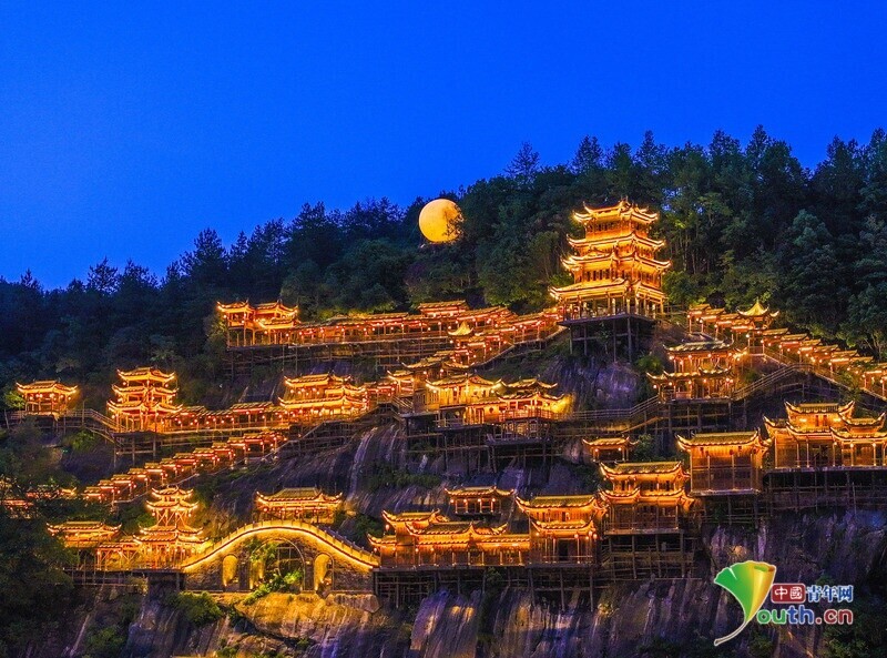 A scenic view of Shangrao Sheshantou Yizhi