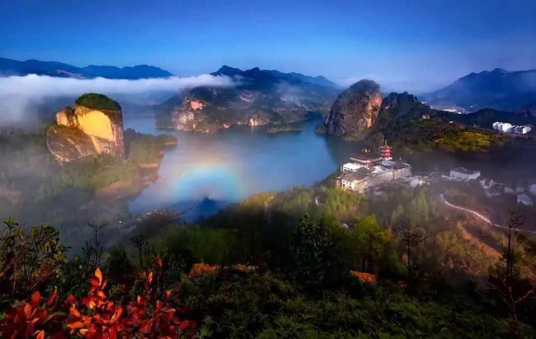 A scenic view of Shangrao Shidu Wangjia Dawu