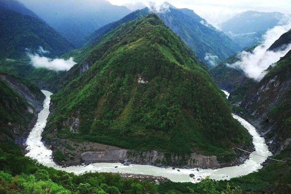 A scenic view of Shannan Minzhulin Si