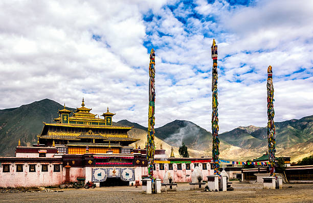 A scenic view of Shannan Sangye Si