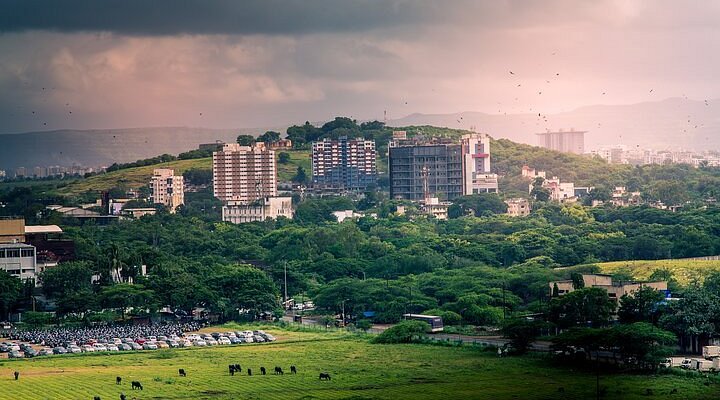 A scenic view of Shantou Wenguangta