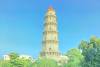 A scenic view of Shantou Wenguangta