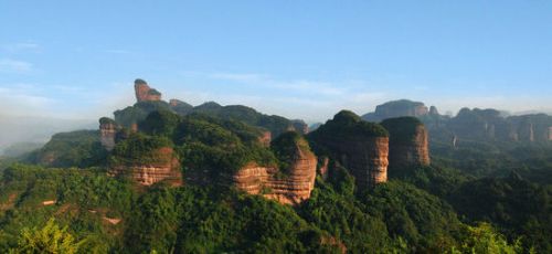 A scenic view of Shaoguan Danxiashan Moya Shike