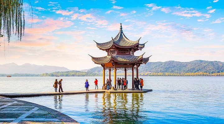A scenic view of Shaoxing Chongrencun Jianzhuqun