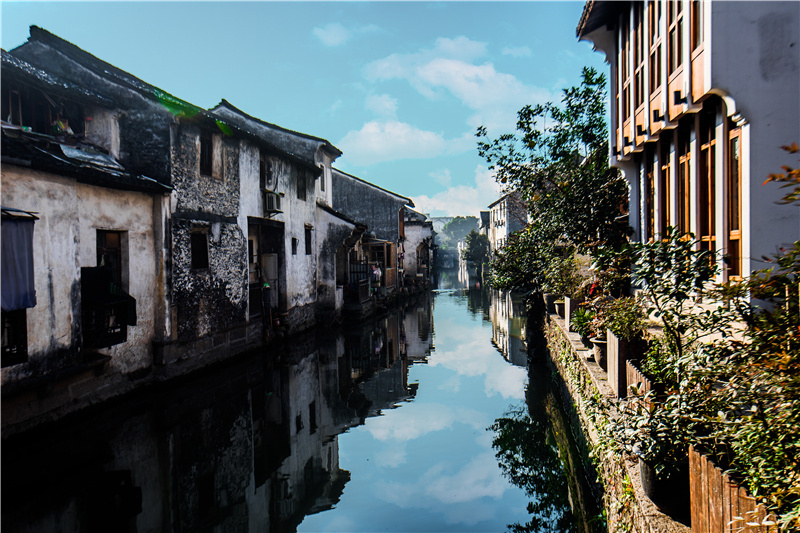 A scenic view of Shaoxing Chongrencun Jianzhuqun