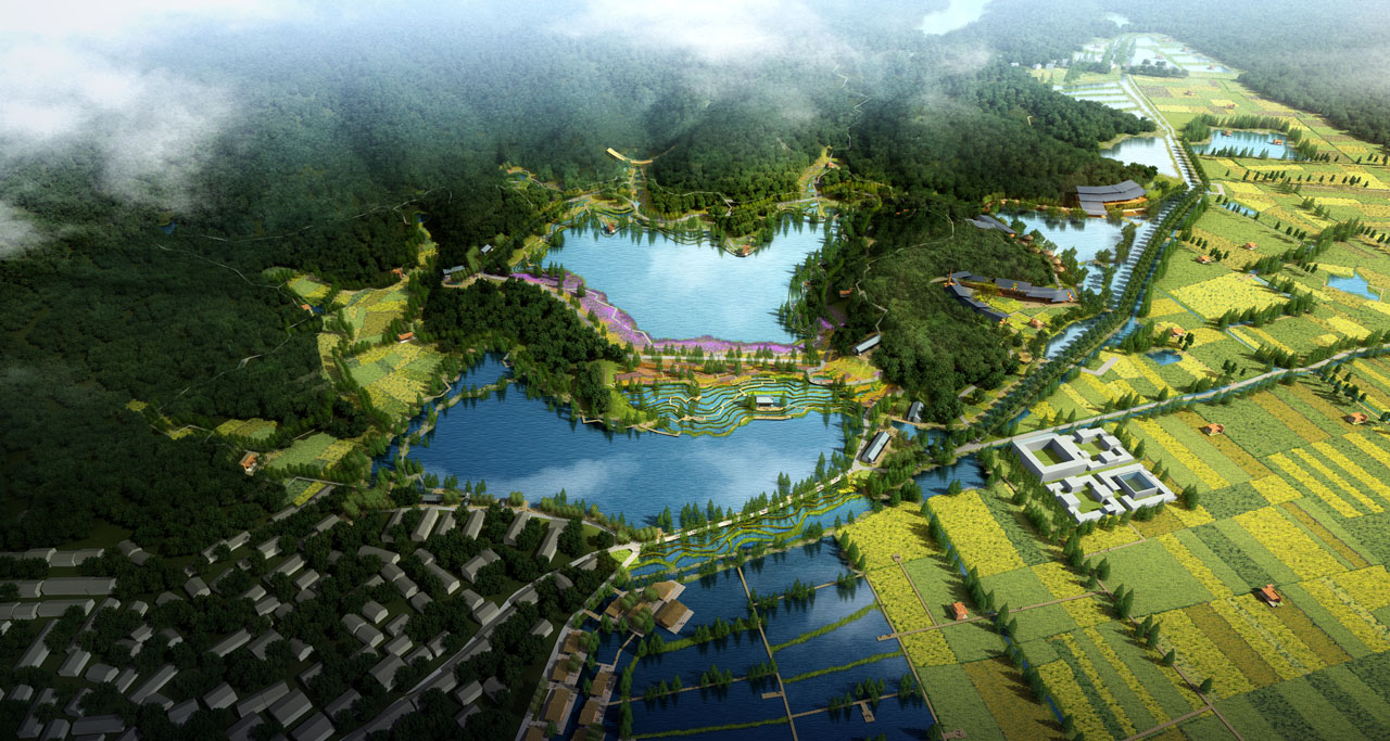 A scenic view of Shaoxing Fenghuangshan Yaozhiqun