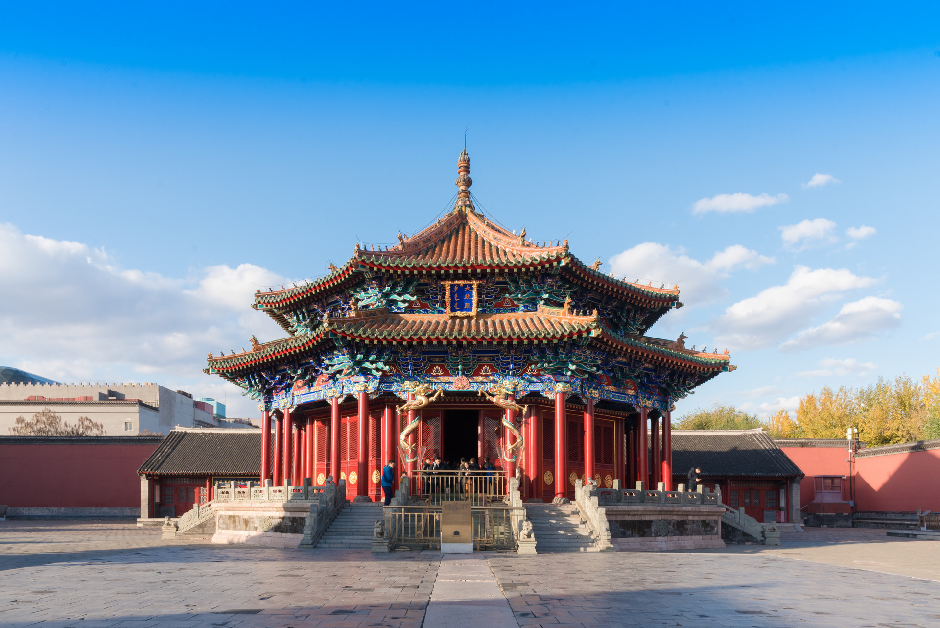 A scenic view of Shenyang Gugong