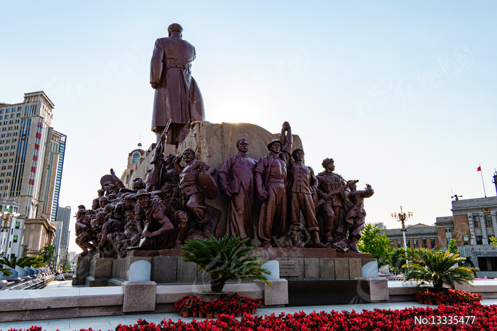 A scenic view of Shenyang Zhongshan Guangchang Jianzhuqun