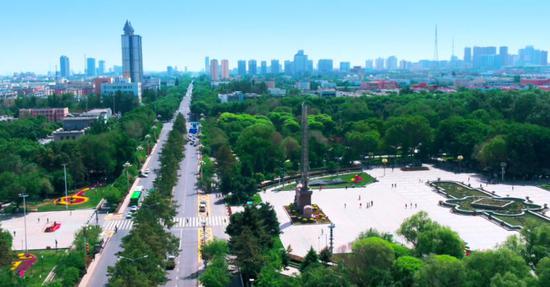 A scenic view of Shihezi Junken Jiuzhi