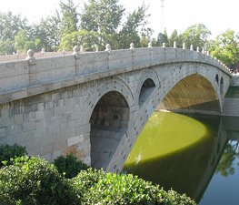 A scenic view of Shijiazhuang Anji Bridge