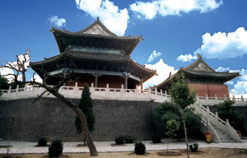A scenic view of Shijiazhuang Fuxitai Site