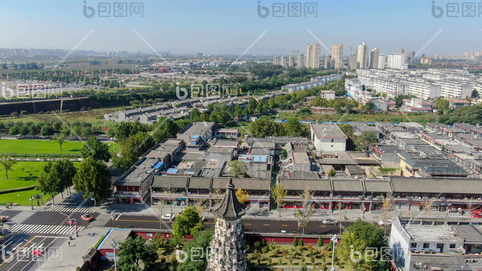A scenic view of Shijiazhuang Linji Temple Chengling Pagoda
