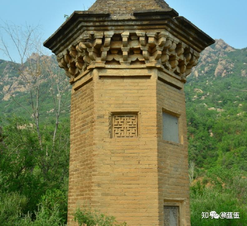 A scenic view of Shijiazhuang Wanshou Temple Pagoda Forest
