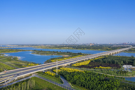 A scenic view of Shijiazhuang Yongtong Bridge