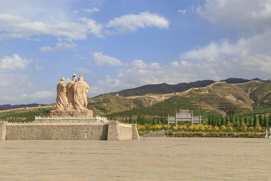 A scenic view of Shuozhou Guangwu Han Tombs