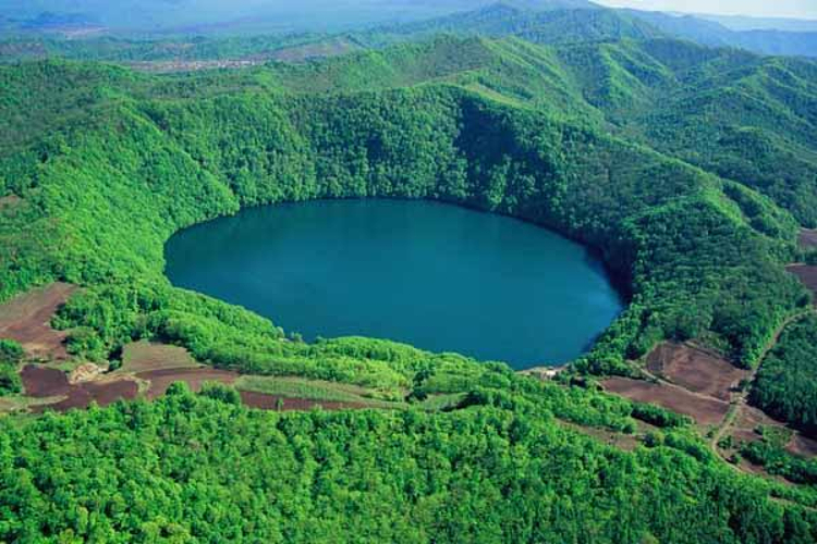 A scenic view of Siping Erlonghu Gucheng Yizhi