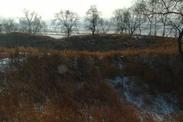 A scenic view of Siping Erlonghu Gucheng Yizhi