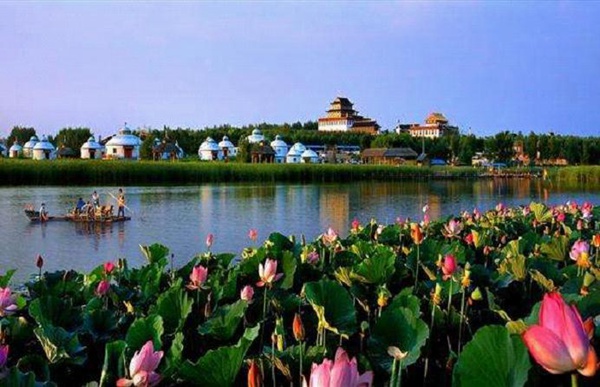 A scenic view of Songyuan Chunnabo Yizhiqun