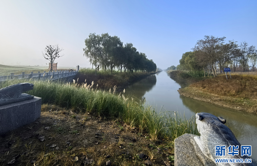 A scenic view of Suzhou Dayunhe Gudao Sixianduan Huashigang Yizhi