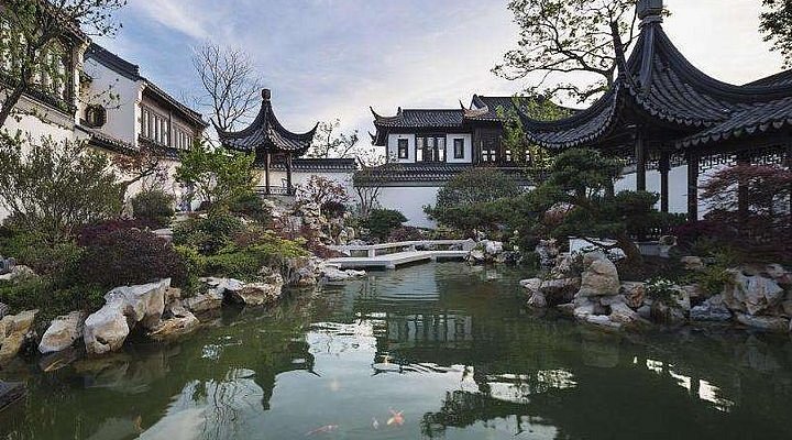 A scenic view of Suzhou Gengletang
