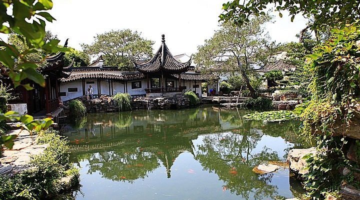 A scenic view of Suzhou Gengletang