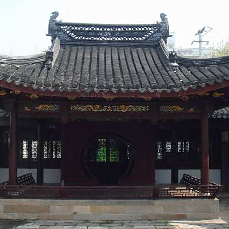 A scenic view of Suzhou Zhang Pu Zhaidi