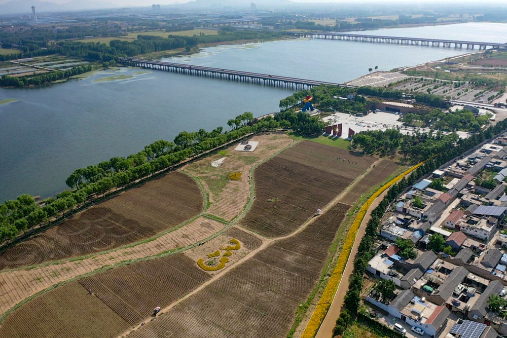 A scenic view of Taian Dawenkou Gu Shiqiao