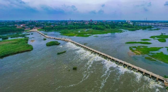 A scenic view of Taian Dawenkou Gu Shiqiao