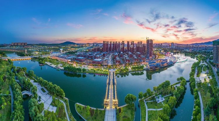 A scenic view of Taian Hongdingshan Moya