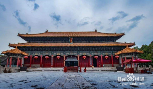 A scenic view of Taian Taishan Gu Jianzhuqun