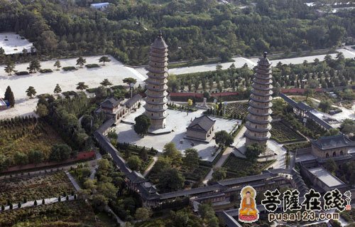 A scenic view of Taiyuan Yongzuo Temple