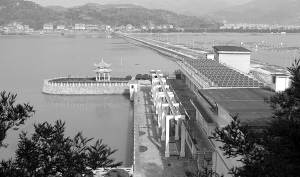 A scenic view of Taizhou Jiangxia Chaoxi Shiyan Dianzhan