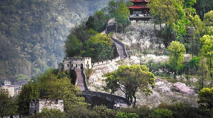 A scenic view of Taizhou Taozhu Cheng