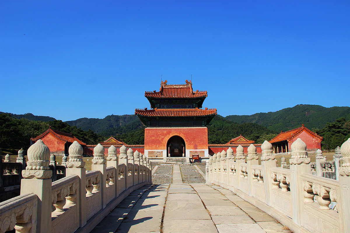 A scenic view of Tangshan Qing Eastern Tombs