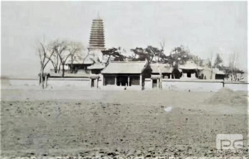 A scenic view of Tangshan Tiangong Temple Pagoda