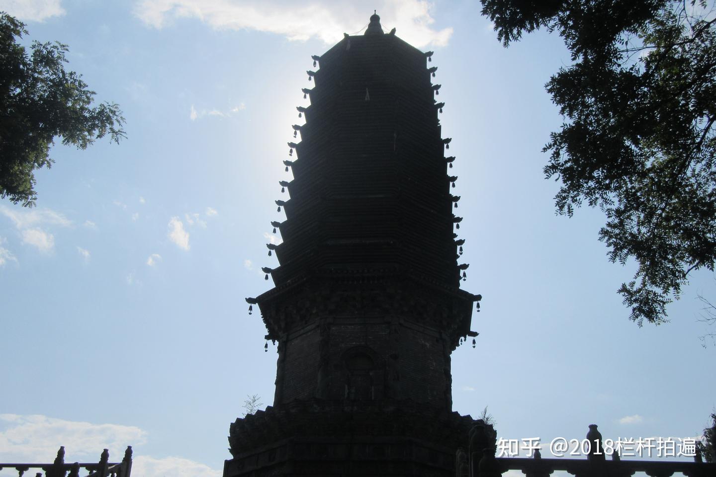 A scenic view of Tangshan Tiangong Temple Pagoda