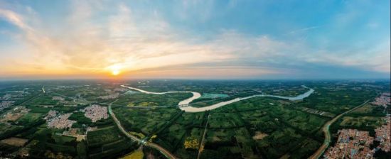 A scenic view of Tianjin Wuqing Dayunhe Shisicang Yizhi