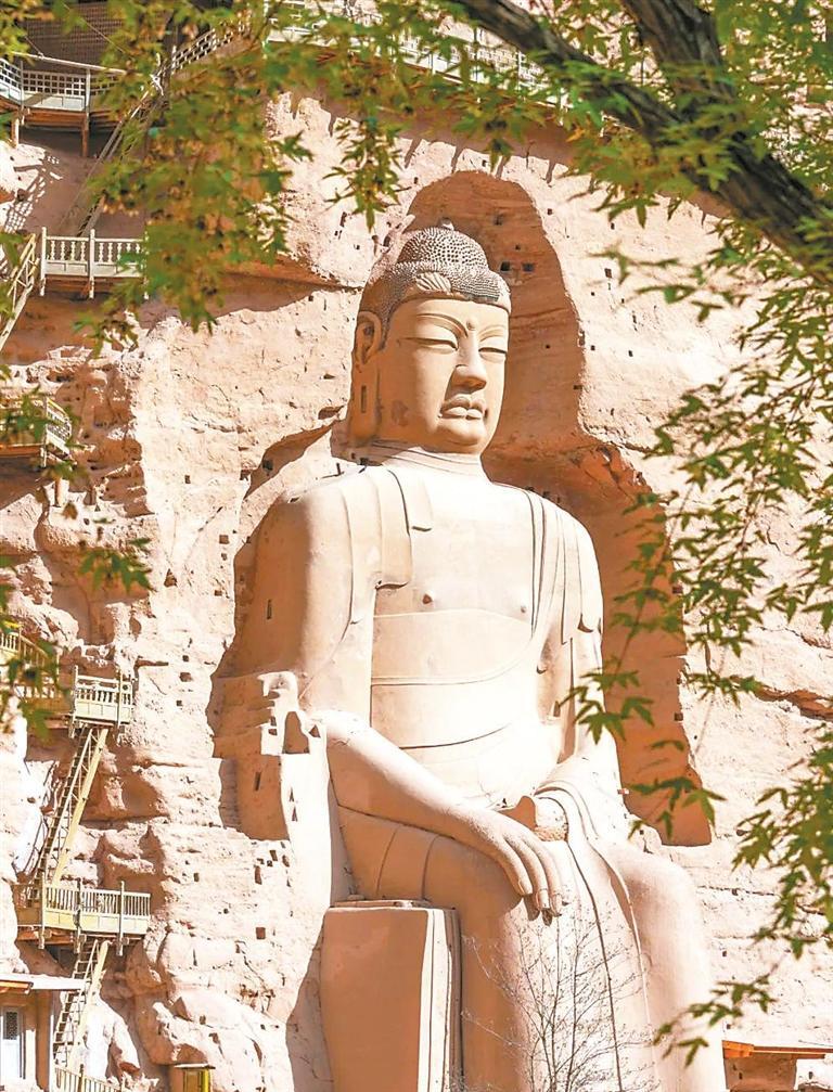 A scenic view of Tianshui Mutisi Shiku
