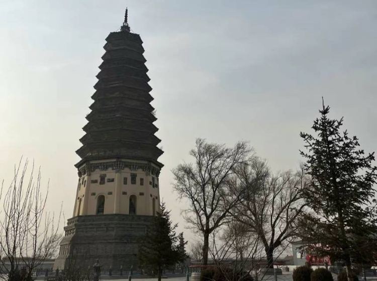 A scenic view of Tieling Kaiyuan Chongshousi Ta