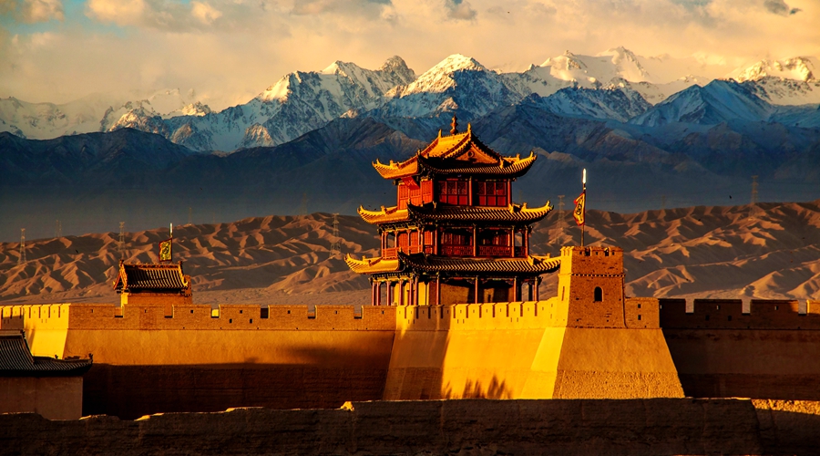A scenic view of Tongchuan Yanchang Temple Pagoda