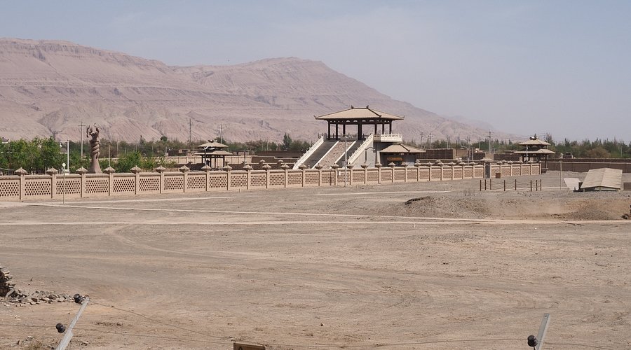 A scenic view of Turpan Asa Gucheng Yizhi