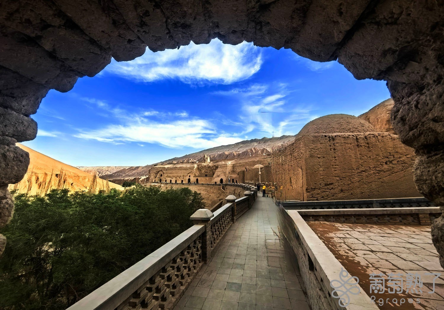 A scenic view of Turpan Bezikeli Qianfodong