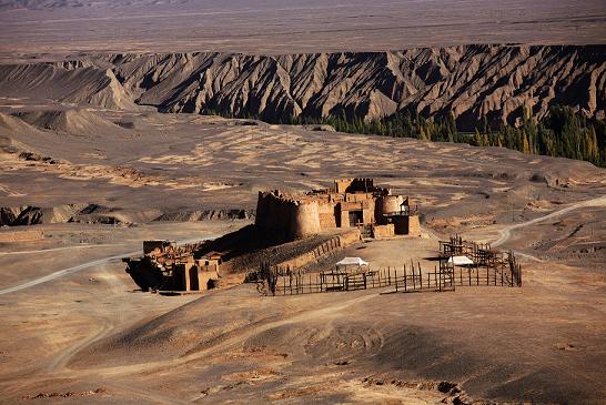A scenic view of Turpan Yanghai Muqun