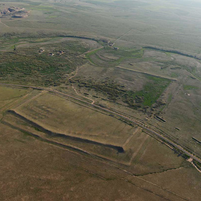 A scenic view of Ulanzab Kelimengchengzhi