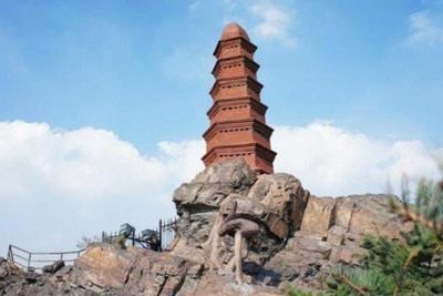 A scenic view of Urumqi Wenmiao