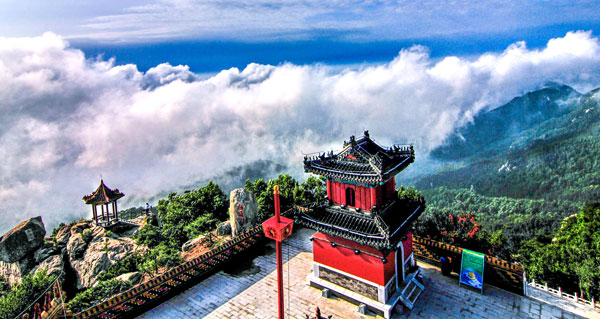 A scenic view of Weifang Dongzhenmiao Dadian Yizhi