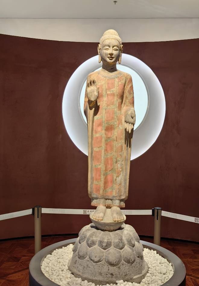 A scenic view of Weifang Qingzhou Longxingsi Yizhi